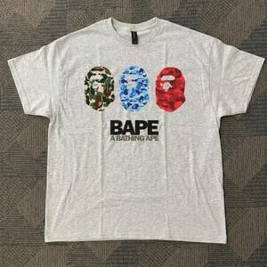 Grey A Bathing Ape Cotton Tee